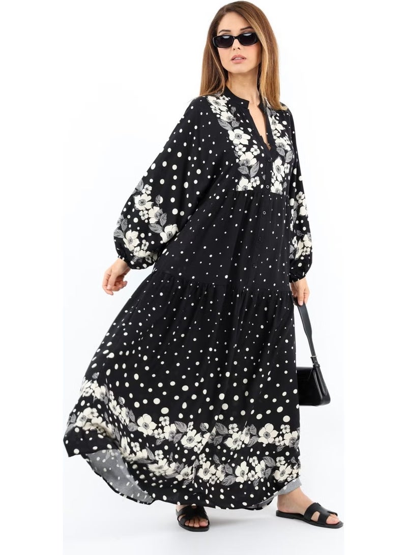 Ritnice Floral Print Maxi Dress - Image 2